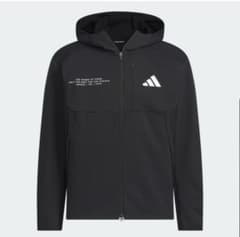 adidas ブラック フード付きジャケット★美品値下げ‼️のサムネイル
