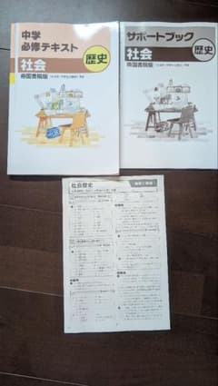 中学必修テキスト 社会 歴史 帝国書院版 サポートブック付のサムネイル
