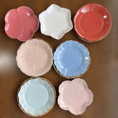 金麦 花やか皿 7枚セット - メルカリ