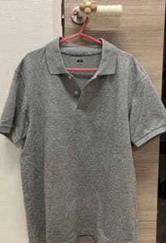 UNIQLO ポロシャツ グレー 半袖 Lのサムネイル