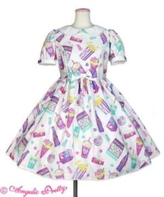 Angelic Pretty Fancy Candy ワンピース 白 - メルカリ