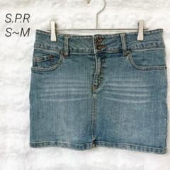 S.P.R デニム ミニスカート ヴィンテーカジュアル シンプル きれいめ 春夏のサムネイル
