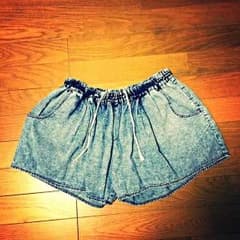 ショートパンツ  インディゴ染めのサムネイル