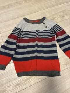 H&M ボーダーニット 92cmのサムネイル