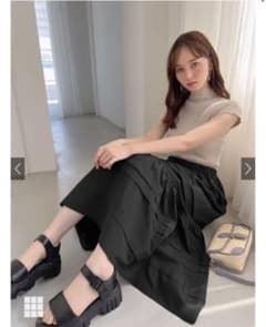 rut689 GRL ハイネック ニット 半袖ニット トップスのサムネイル