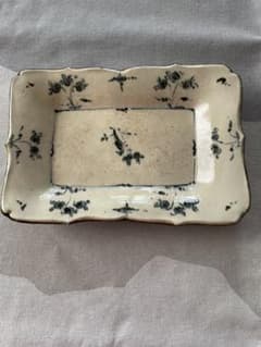 藤田佳三　染付輪花正方皿　作家　器　皿　2枚 藤田佳三 染付輪花長方皿 作家 器 皿 - メルカリ