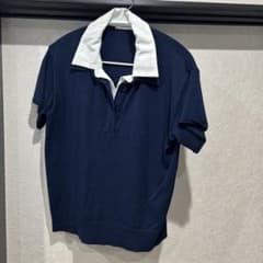 JEANASIS ポロシャツ ネイビー 半袖のサムネイル
