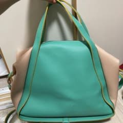 ターコイズ・ベージュ ハンドバッグのサムネイル