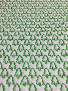 刺し子のふきん☆森のサムネイル