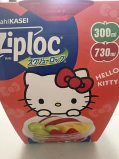 Ziploc ハローキティ 保存容器 300ml 730mlのサムネイル