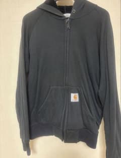 Carhartt ダークグレー フルジップパーカーのサムネイル