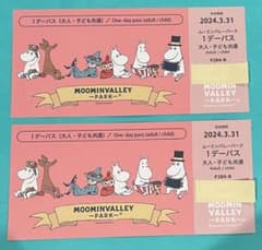 ムーミンバレーパーク1 dayパス ＊購入後、1時間以内に 送付します＊のサムネイル