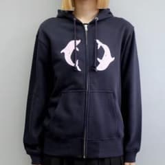 Shury labyrins パーカー Labyrins Two Dolphins Zip Parker shury - メルカリ