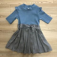 ワンピース アプレレクール 90 フォーマル 入園式 女の子 レトロ 新品のサムネイル