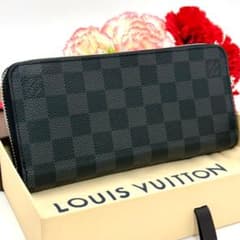 【鑑定済】ルイヴィトン ジッピーウォレット ホリゾンタル ダミエ グラフィット 極美品✨】ルイヴィトン ダミエ グラフィット ホリゾンタル ジッピー
