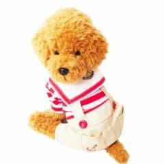 犬の服 ドッグウェア 犬服 つなぎ ボーダー犬服のサムネイル