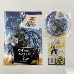 Demon Slayer: Kimetsu no Yaiba SoftBank Hawks　Tanjirō Kamado Acrylic stand, clear file, can badge