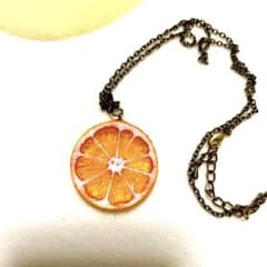 ネックレス 食品サンプル オレンジのサムネイル