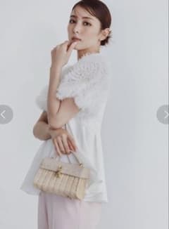 CELFORD かごバッグ ベージュ ビジューXスタッズシーズナルバッグ 未