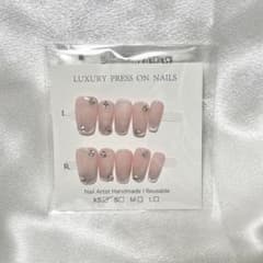 ネイルチップ シンプル マグネット ピンク XSのサムネイル