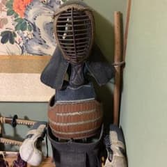 剣道防具　レトロ　スタンド付き　送料込み　骨董　昭和10年 m73592803937_1.jpg?1628919319