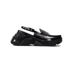 【AKIKOAOKI】 DEMI FAUX LEATHER BK×BK
