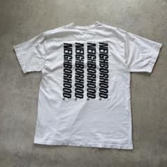 NEIGHBORHOOD ネイバーフッド Tシャツ デカロゴ 白 - メルカリ