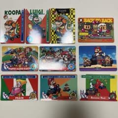 1990年代 平成レトロ スーパーマリオカート ボンバーマン カード 10枚