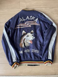 ビームス別注×テーラー東洋　ALASKA スカジャン 紺　黒　リバーシブル ビームス別注×テーラー東洋 ALASKA スカジャン 紺 黒 リバーシブル