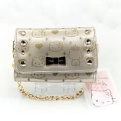 未使用 vivitix ハローキティ×松本莉緒 二つ折り財布 チェーンワレット