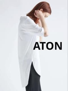 2019AW エイトン ATON ラウンドヘムTシャツ 2/ホワイト トップス カットソー Tシャツ 半袖 レイヤード クルーネック 【2400013621137】 2019AW エイトン ATON ラウンドヘムTシャツ 2/ホワイト トップス