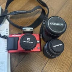 OLYMPUS PEN Lite E-PL6 ダブルズームキット レッド 中古 - メルカリ