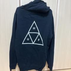 HUF パーカー ブラック トライアングルロゴのサムネイル