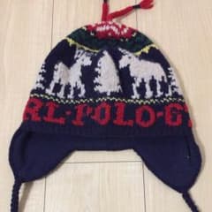 POLO ラルフローレン 耳当てニットキャップのサムネイル