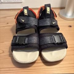 美中古/NIKEナイキ スポーツサンダル バックストラップ(27cm)黒オレンジのサムネイル