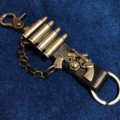 キーチェーン レザー 黒のサムネイル