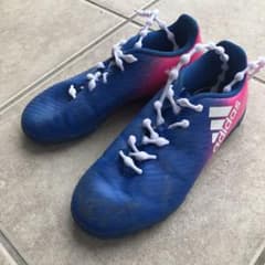 サッカー フットサル トレシュー 19㎝  アディダス   キッズ 結ばない靴紐のサムネイル