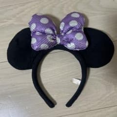 ディズニー ミニー カチューシャ パープルのサムネイル
