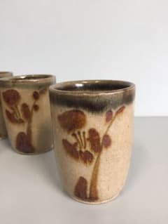 ◇益子焼 ◇壷茶碗 ◇あやめ ◇五客セットのサムネイル