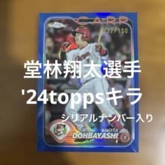 toppsカード 堂林翔太選手 '24キラ(シリアルナンバー入り) - メルカリ
