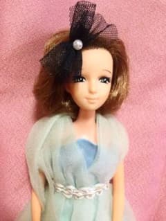 旧タカラ　初代リカちゃんママ　織江さん　アナ雪風ドレス　昭和レトロ m73609800600_1.jpg?1683327643