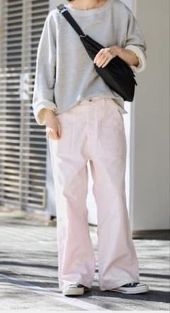 FRAMeWORK ライトミリタリースラブベイカーパンツ ピンク - メルカリ