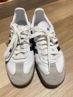 美品adidas SAMBA アディダス サンバ ホワイト×ブラックのサムネイル