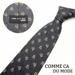COMME CA DU MODE MEN ネクタイ 花柄 ブラックのサムネイル