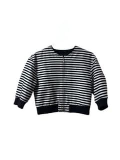 美品】BORDERS at BALCONY ボーダーショートブルゾン - メルカリ