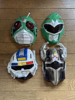 戦隊ヒーロー 仮面ライダー お面 4点セットのサムネイル