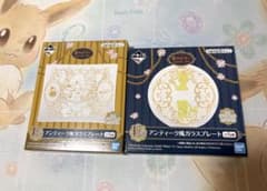 ポケモン アンティーク風ガラスプレート2点セットのサムネイル