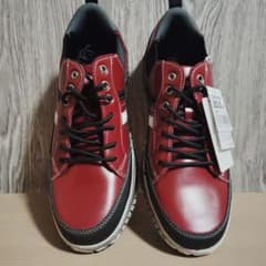 EDWIN　 スニーカー 　カジュアル　靴　軽量　オシャレ　レッド　25.0cmのサムネイル