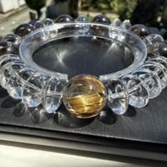 タイチンルチル アイリススモーキークォーツ 水晶 天然石ブレスレット