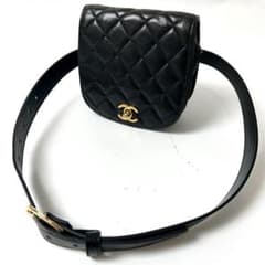 シャネル　マトラッセ ラムスキン　ターンロック　ウエストポーチ　バッグ シャネル マトラッセ ターンロック ラムスキン ウエストバッグ ポーチ